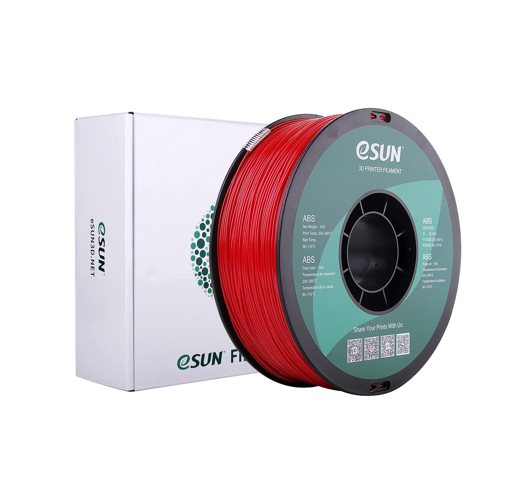 Filamento ABS Rojo bombero